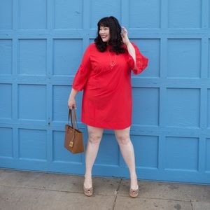 Lauren Ralph Lauren Dresses - Red Ralph Lauren Dress with Bell Sleeves Lauren Ralph Lauren Dresses - Red Ralph Lauren Dress with Bell Sleeves